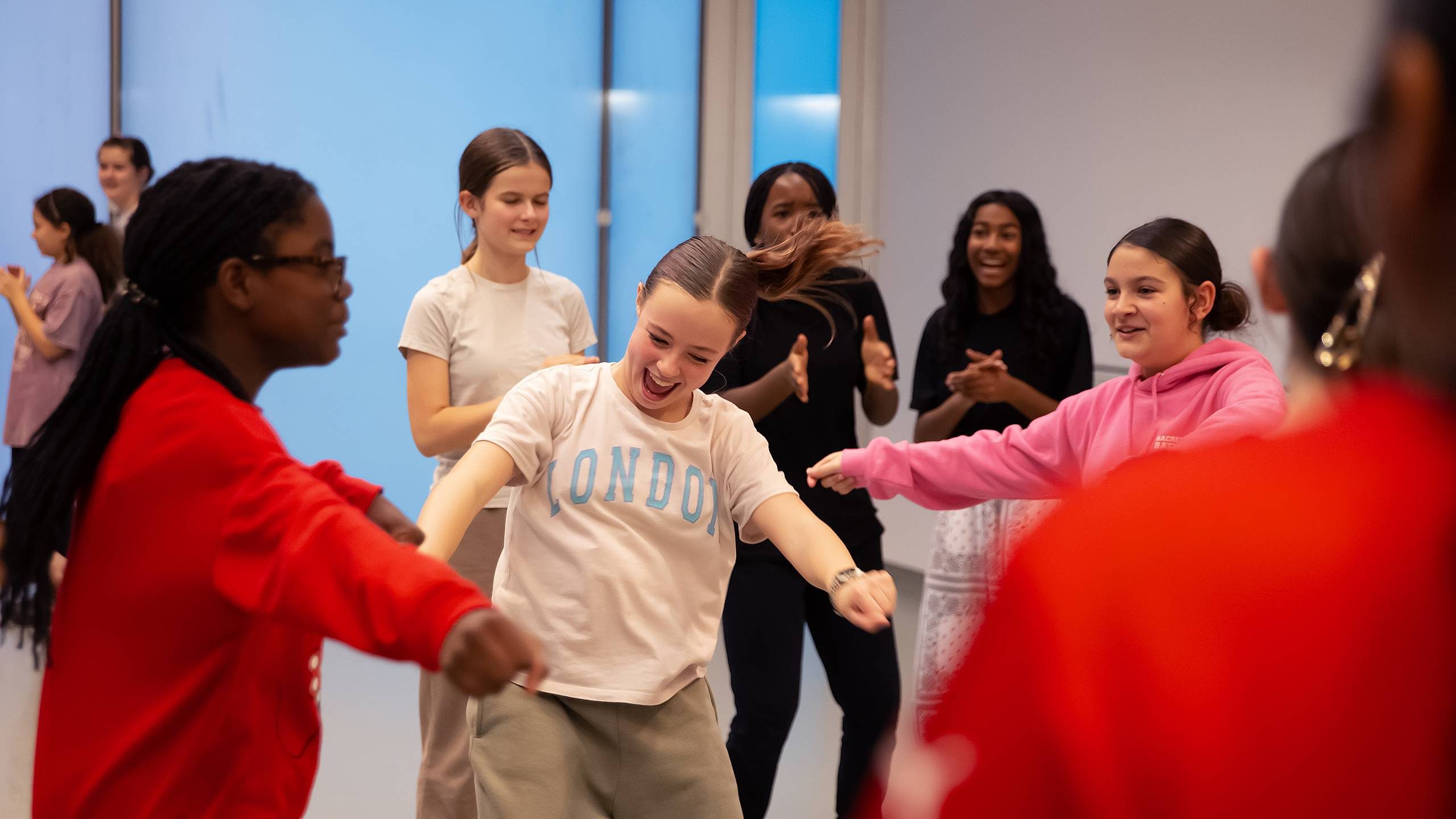 Active dance class as part of Trinity Laban Dance Opportunities for Children & Young People
